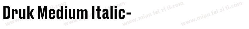 Druk Medium Italic字体转换